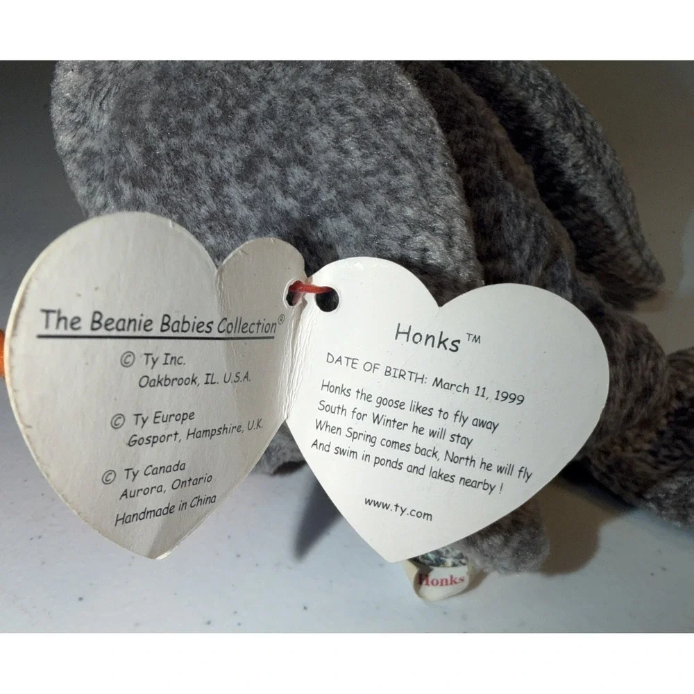 TY **RETIRED RARE**Beanie Baby **HONKS** with **TAG ERRORS** 1998‎ VERY RARE